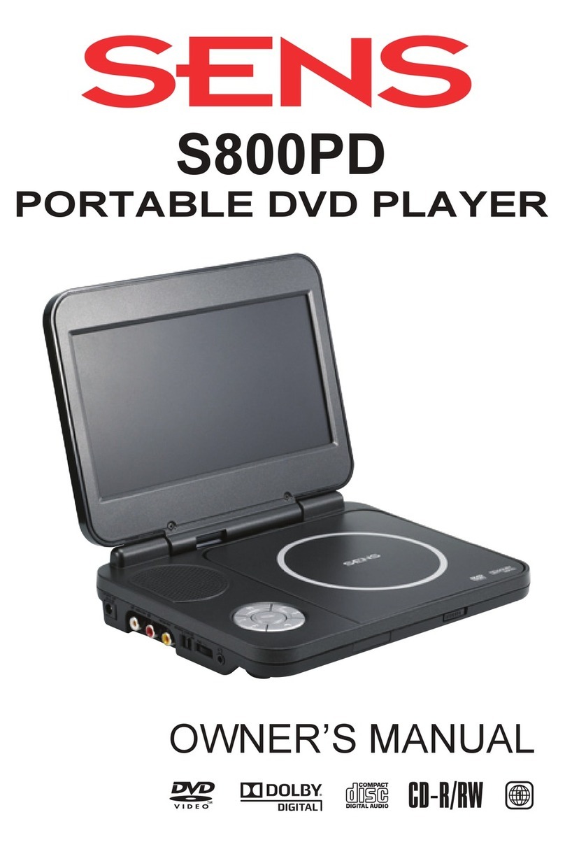 Sens S800PD owner's manual