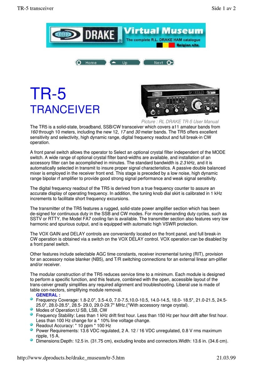 R.L.DRAKE TR-5 user manual