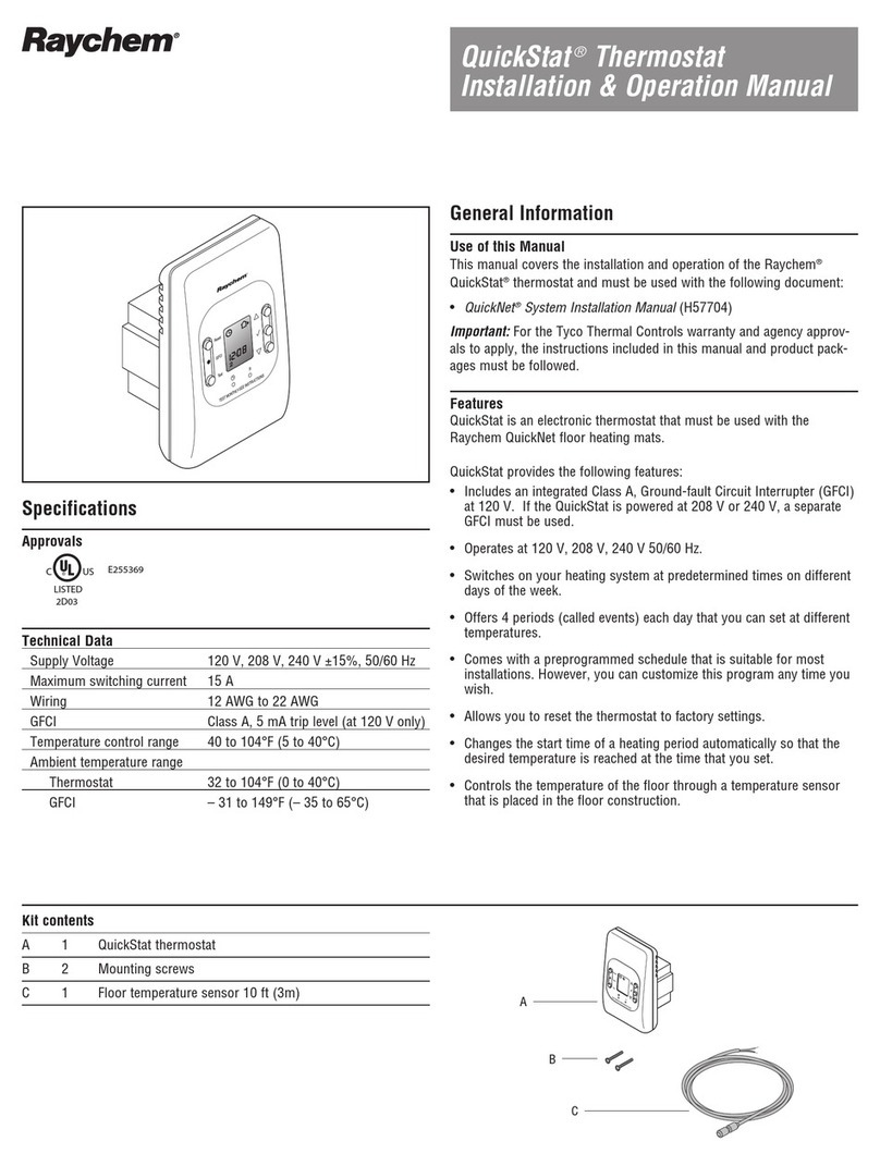 Raychem QuickStat Installation & operation manual