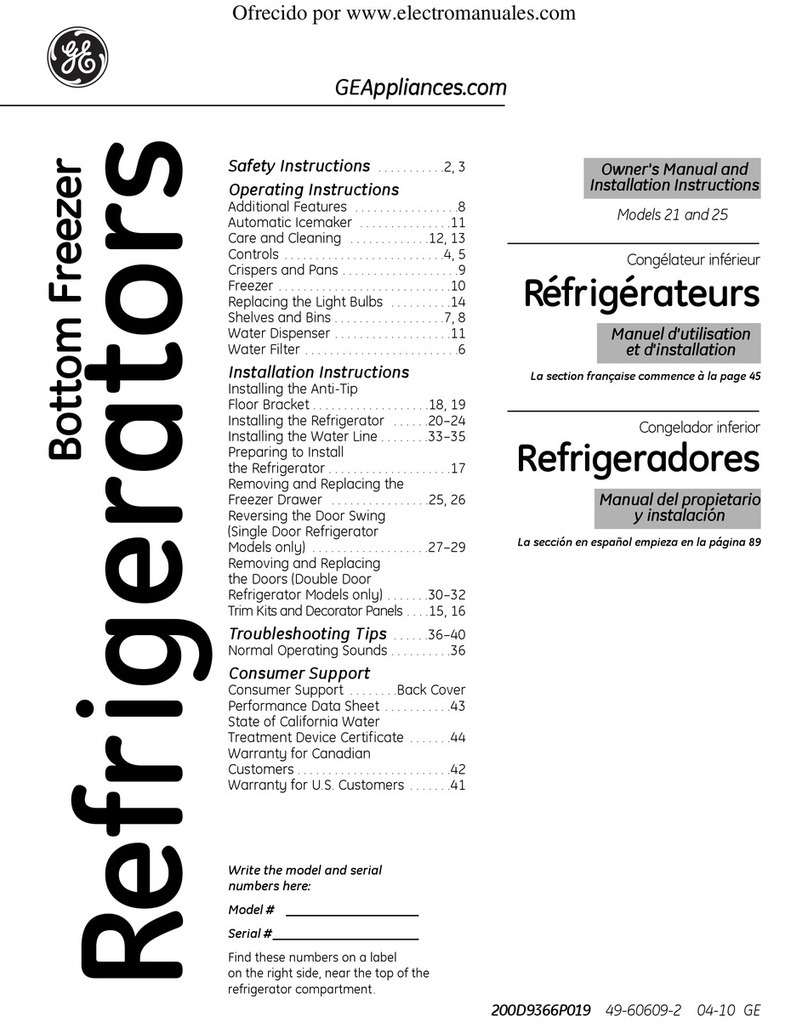 GE 21 Operating instructions