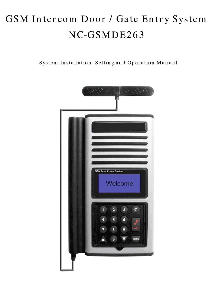 Sentry NC-GSMDE263 User guide