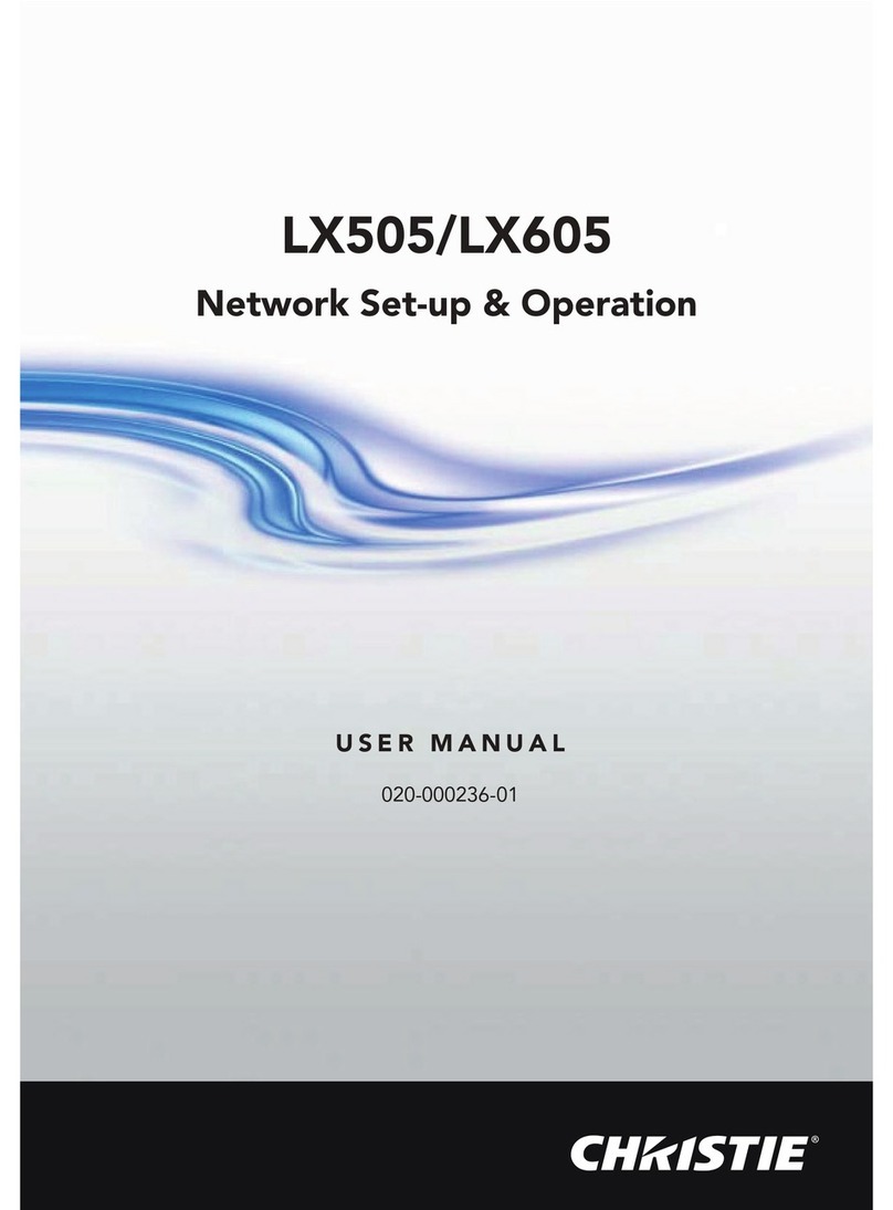 Christie LX505 user manual
