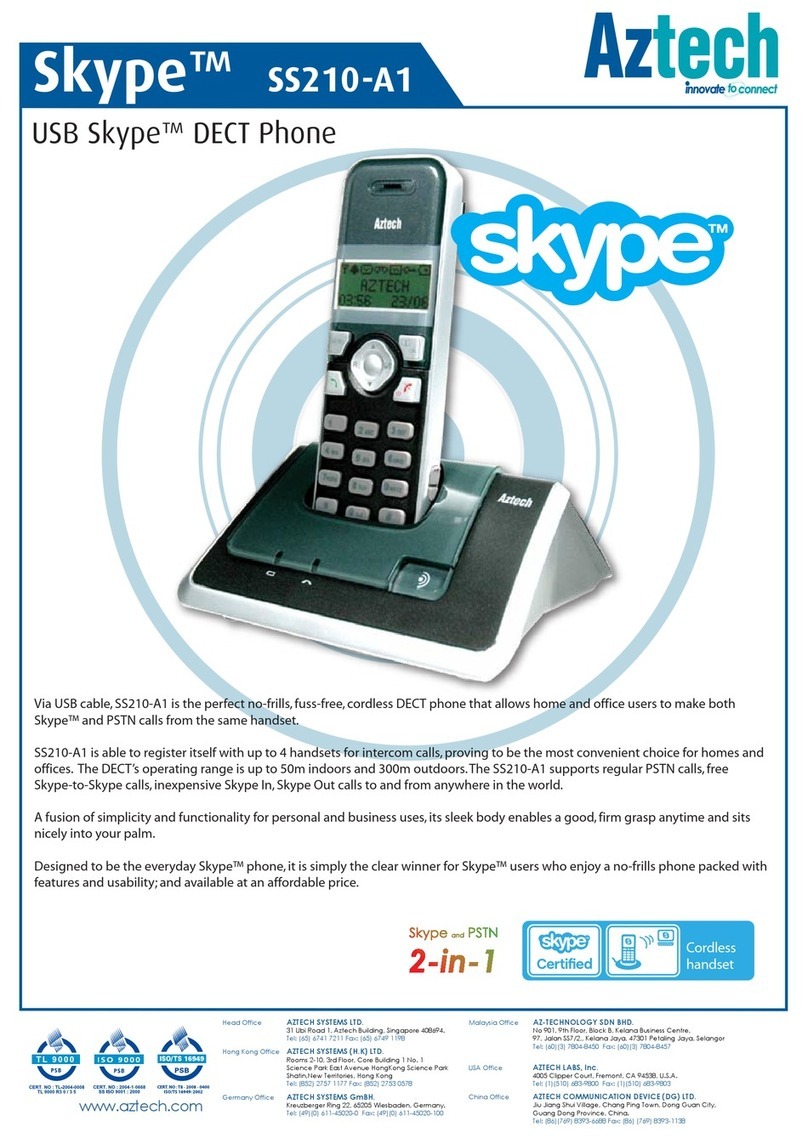 Aztech Skype SS210-A1 Specifications