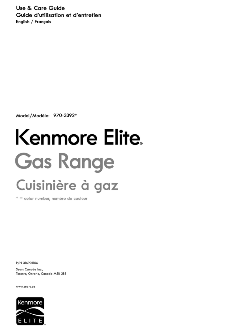 Kenmore 970-3392 User manual