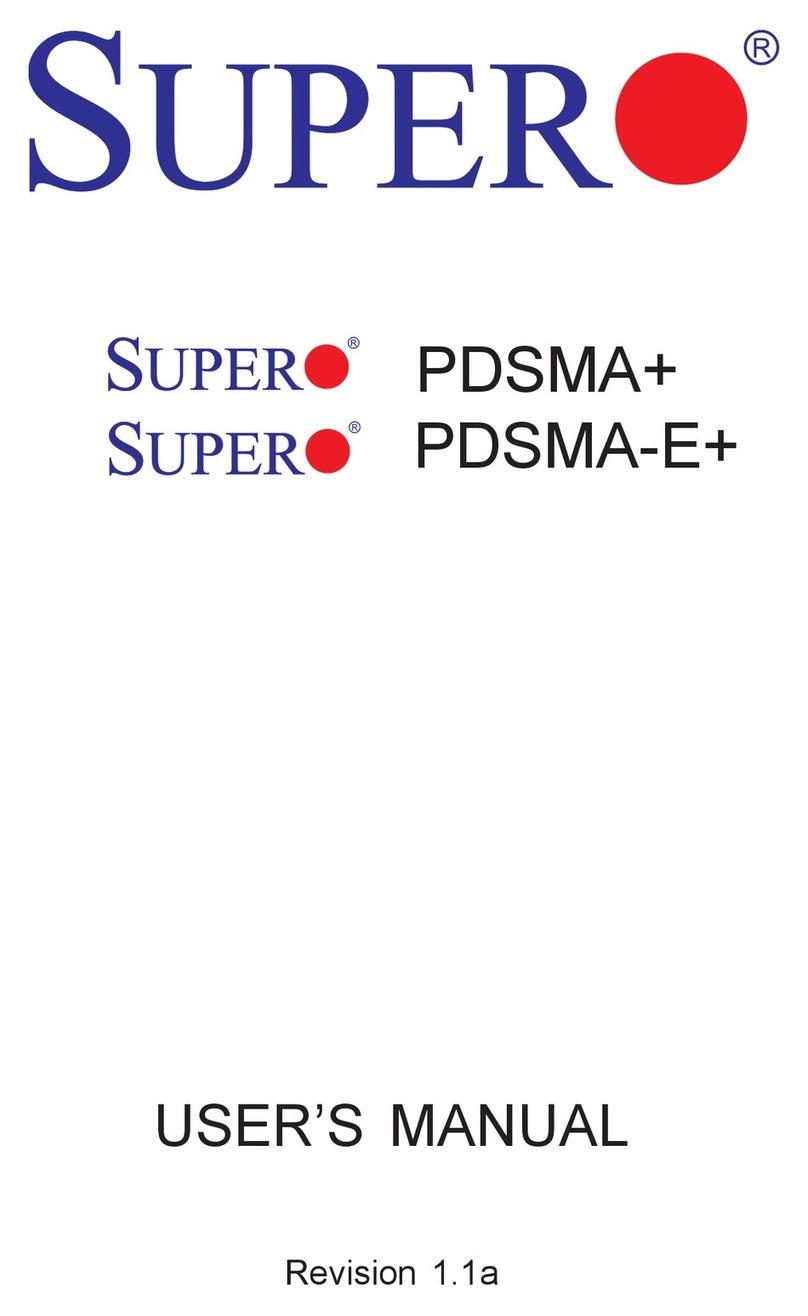 Supero PDSMA+ User manual Supero PDSMA+ User manual