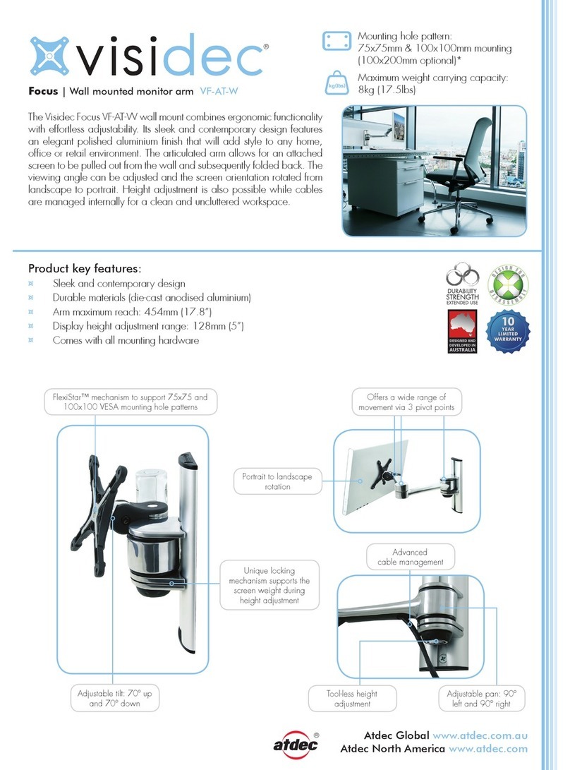 Atdec VF-AT-W User manual Atdec VF-AT-W User manual