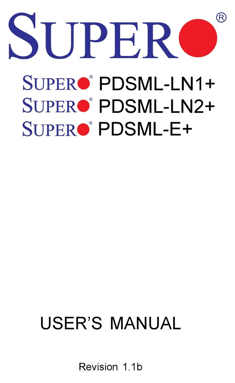 Supermicro Supero PDSML-LN1 User manual