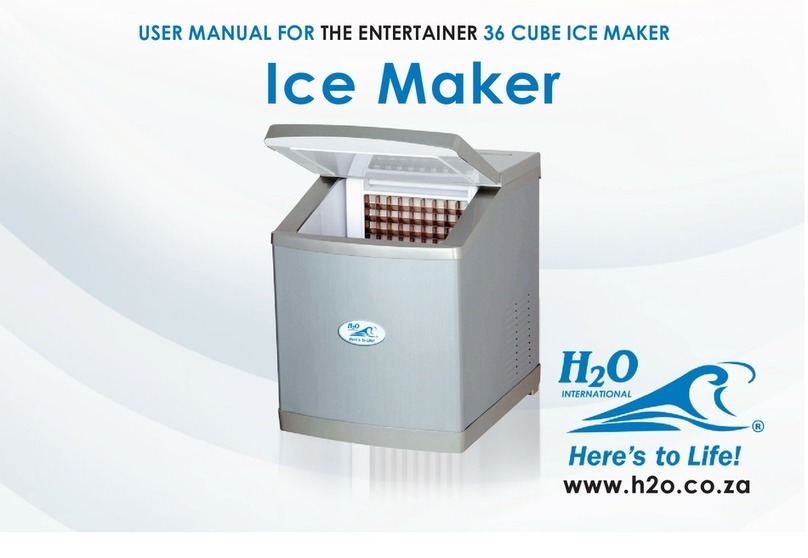 H2O International Ice Maker User manual