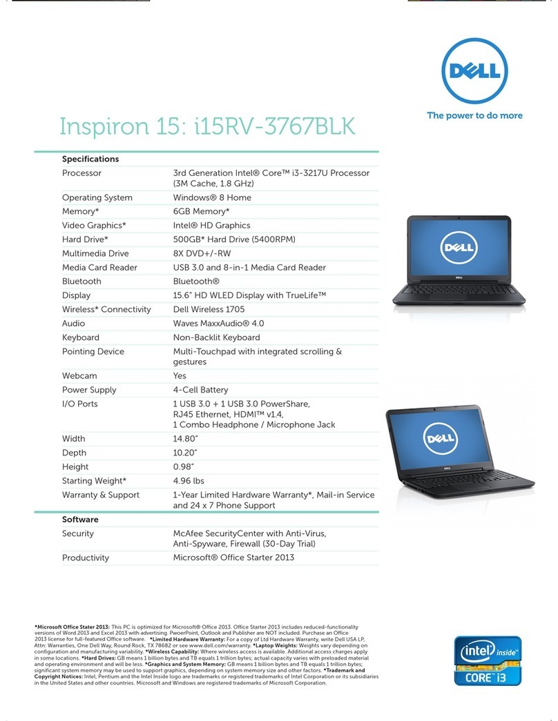 Dell Inspiron 15 User manual