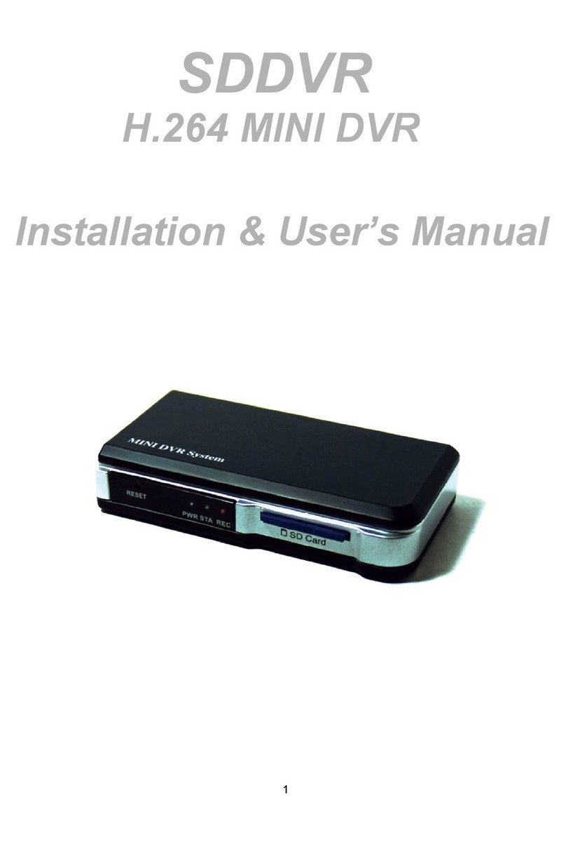 Genie CCTV SDDVR Installation & user manual