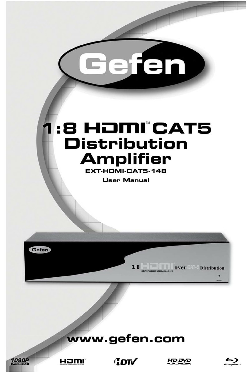 Gefen EXT-HDMI-CAT5-148 User manual Gefen EXT-HDMI-CAT5-148 User manual