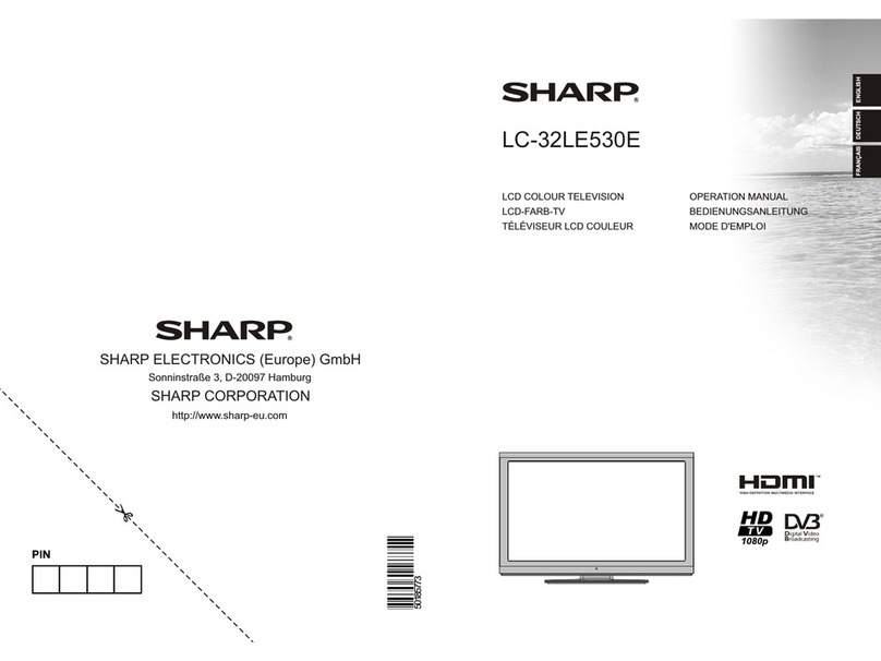 Sharp LC-32LE530E User manual