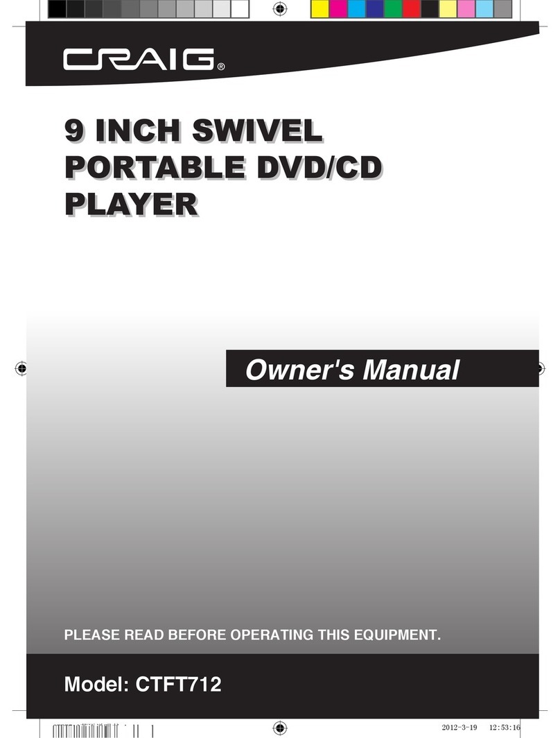Craig CTFT712 owner's manual
