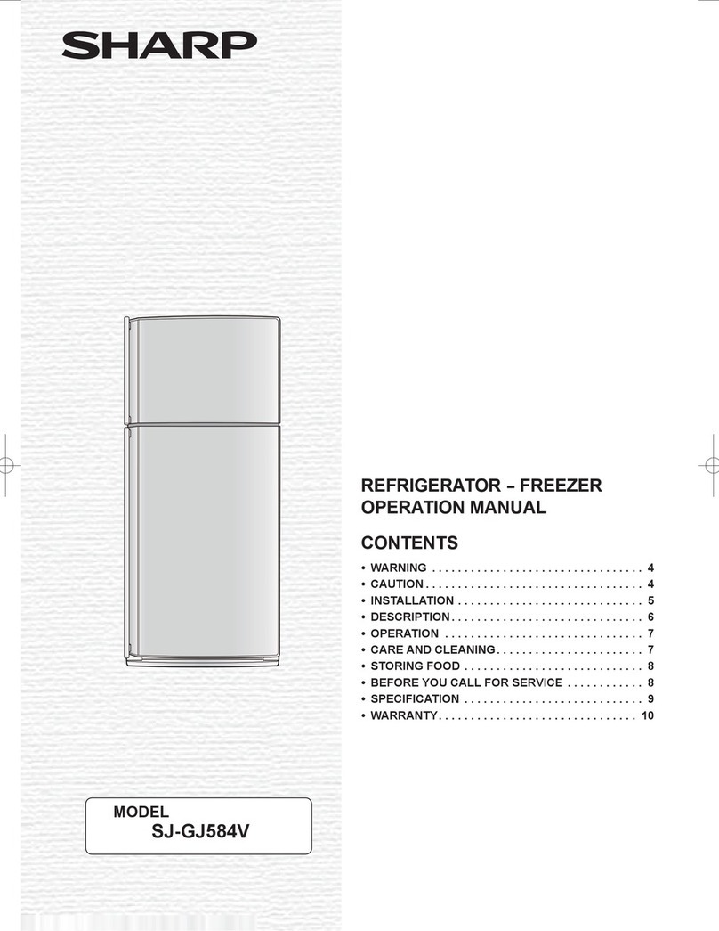 Sharp SJ-GJ584V User manual