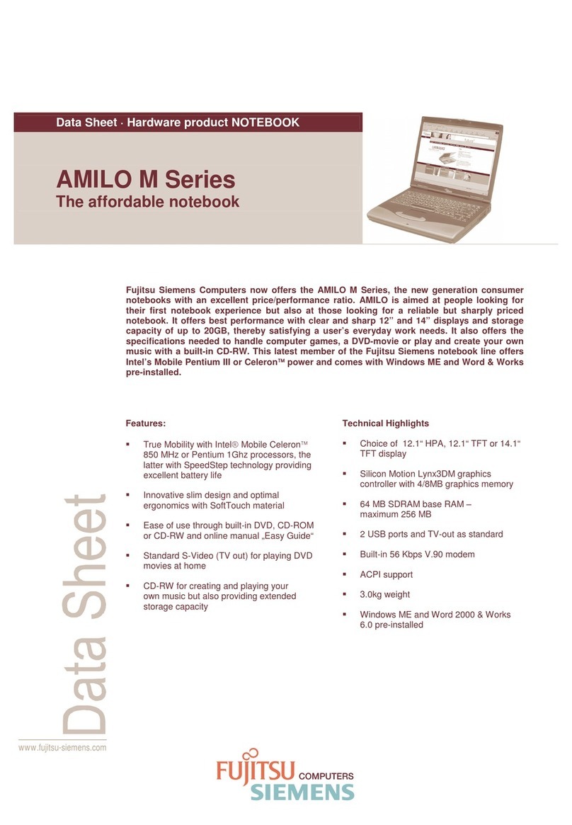 Fujitsu Siemens Computers AMILO M Series User manual Fujitsu Siemens Computers AMILO M Series User manual