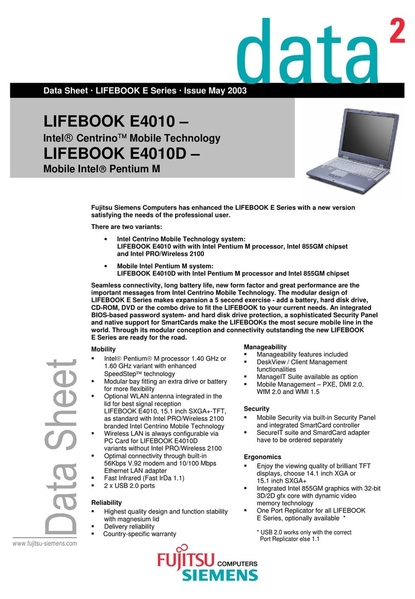 Fujitsu Lifebook E4010 User manual