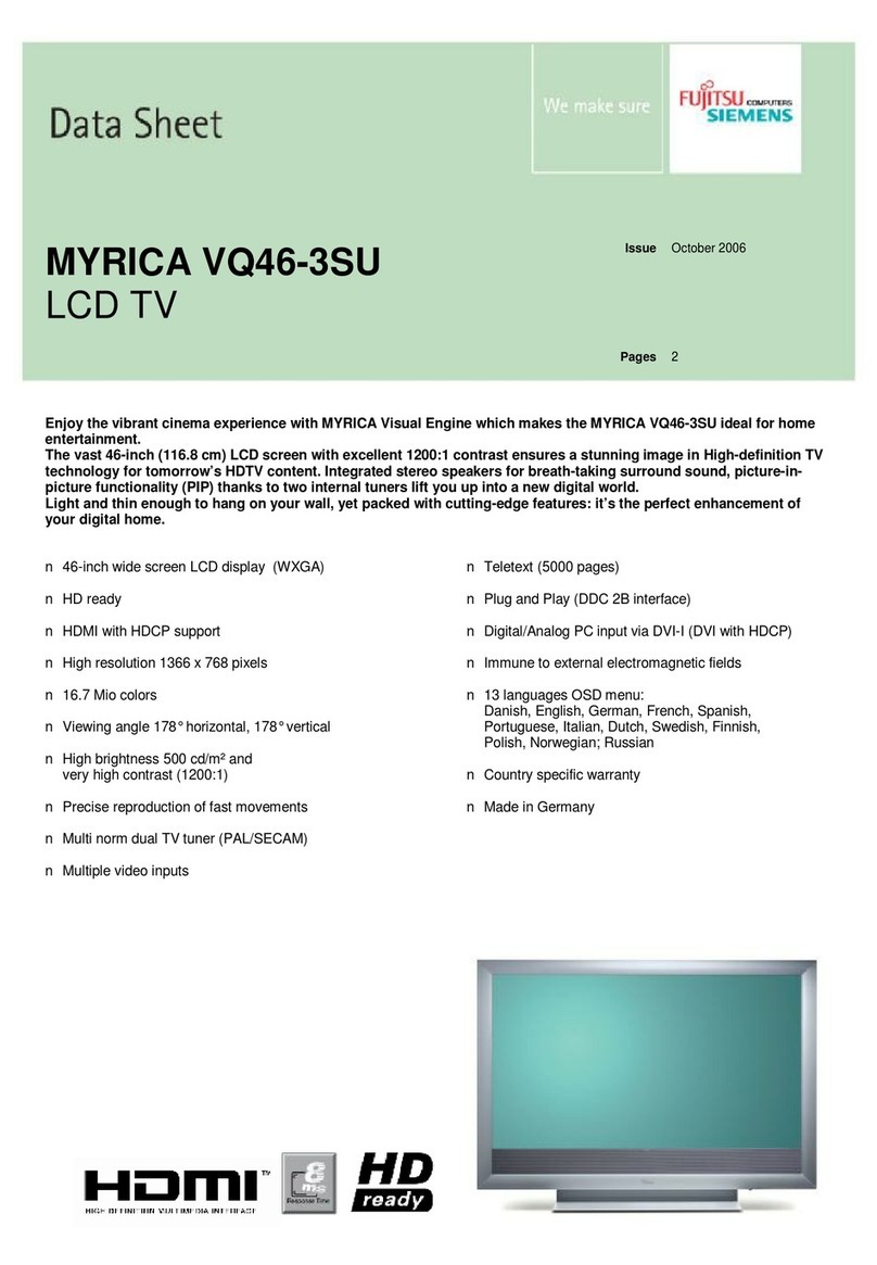 Fujitsu Siemens Computers MYRICA VQ46-3SU User manual