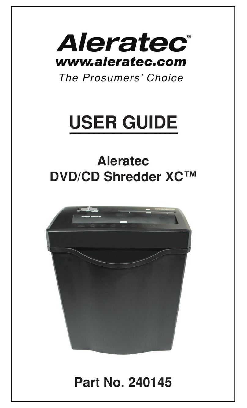 Aleratec DVD/CD Shredder XC user guide