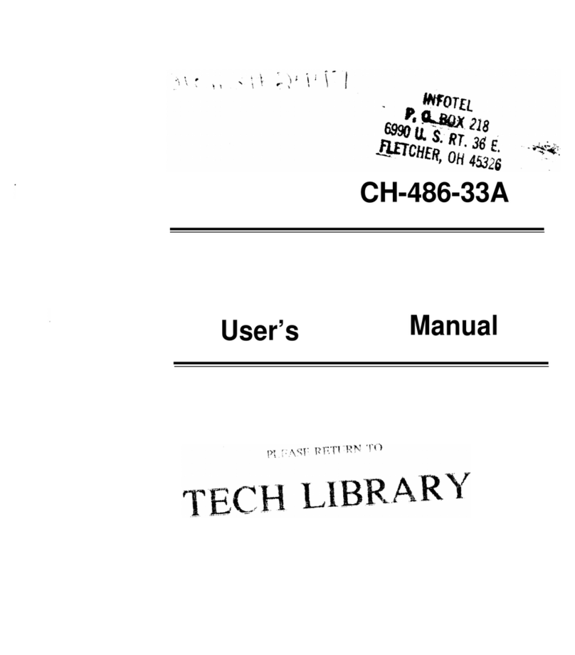 Intel CH-486-33A user manual