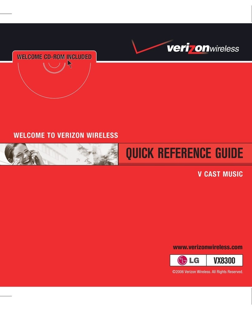 LG VX8300 Quick reference guide