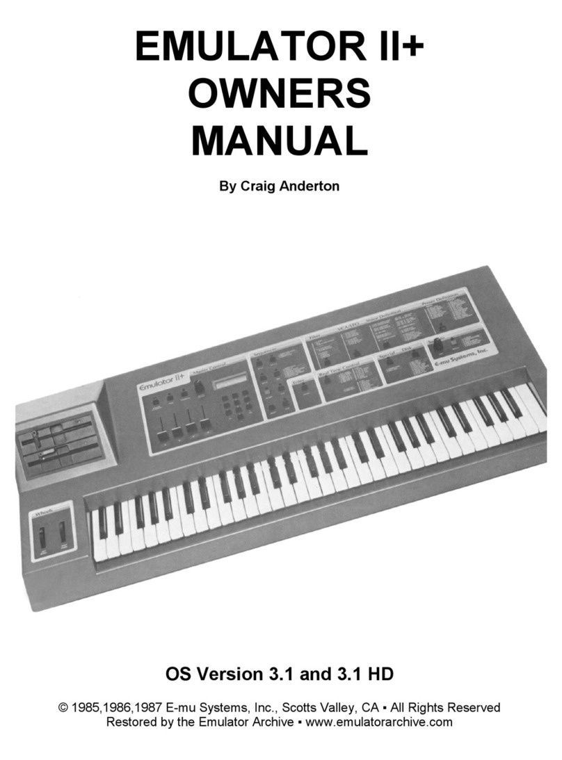 EMU EII+ owner's manual