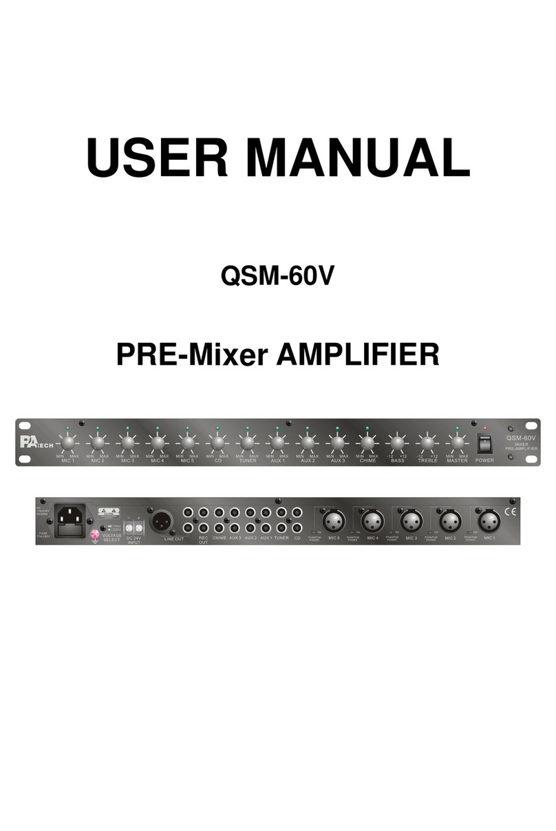 PA Tech QSM-60V User manual