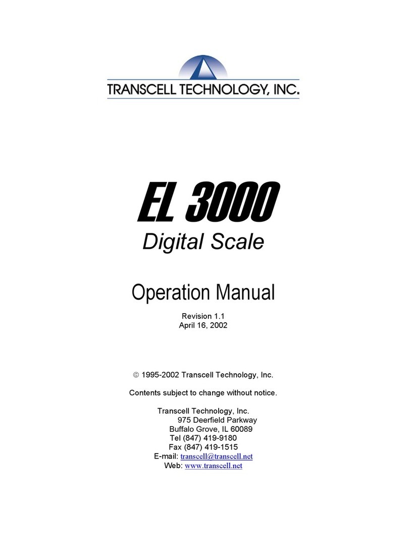 Transcell Technology EL 3000 User manual