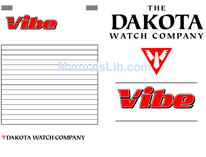 Dakota Hybrid VIBE user manual