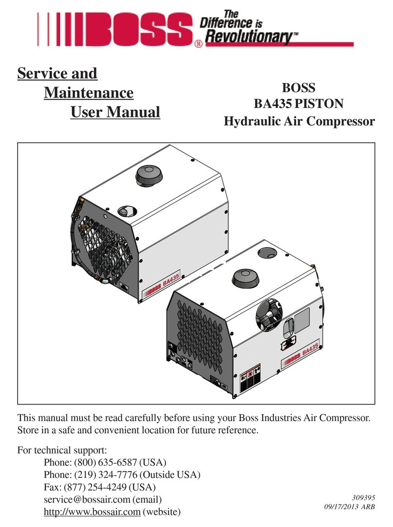 Boss Industries BA435 Piston Service and maintenance user manual