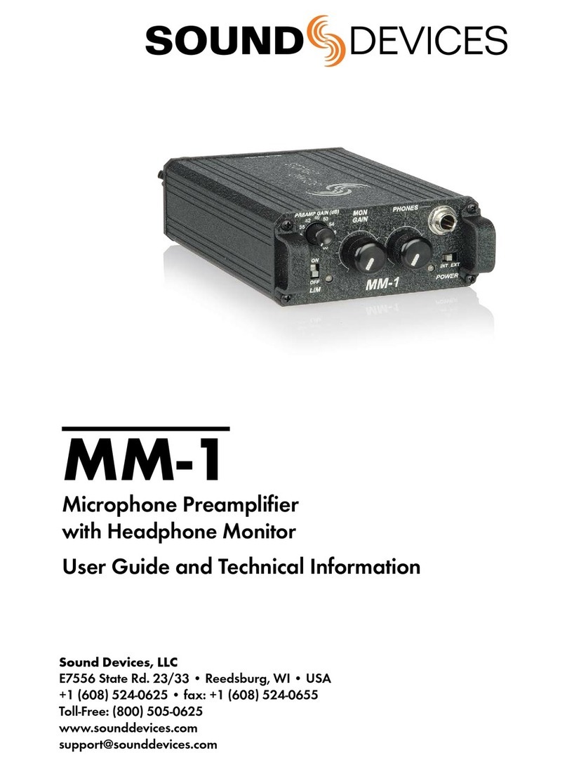 Sound Devices MM-1 Manual
