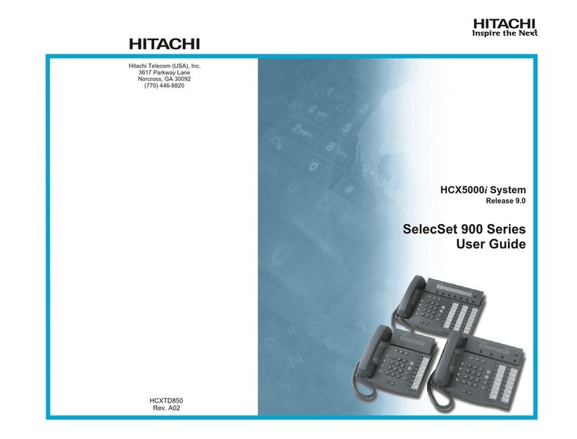 Hitachi SelecSet 900 Series user guide