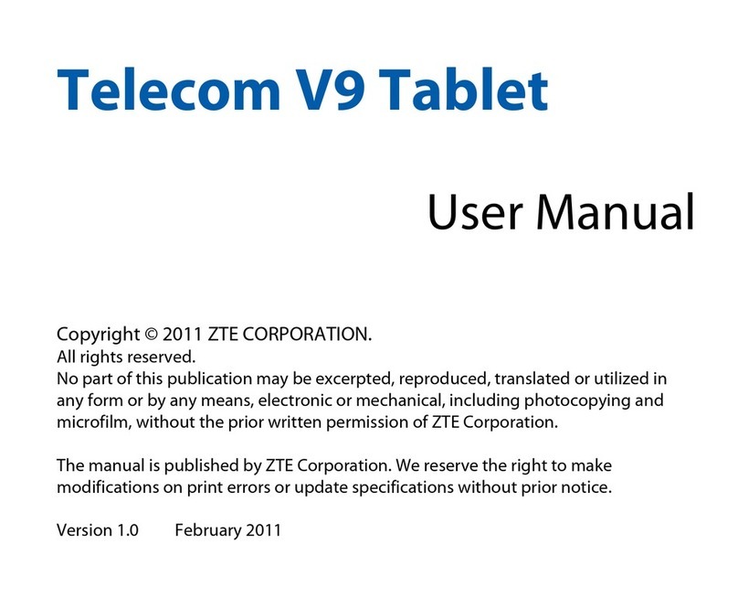Telecom V9 User manual