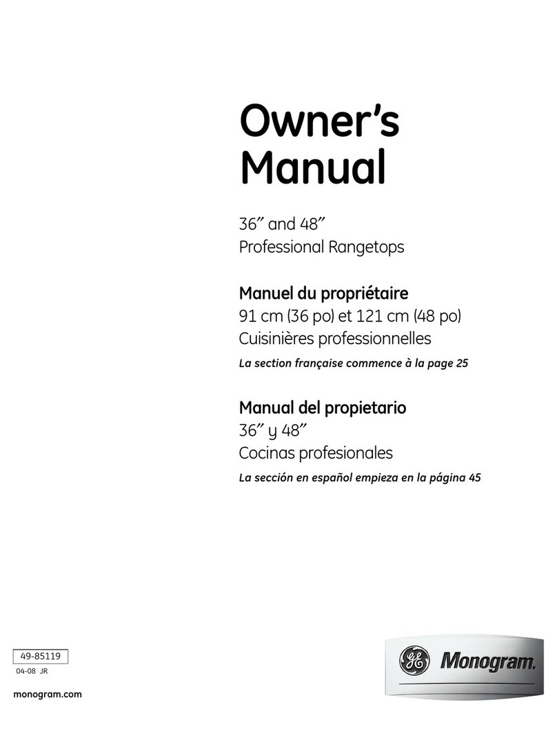 GE 36 Ceramic Cooktop User manual