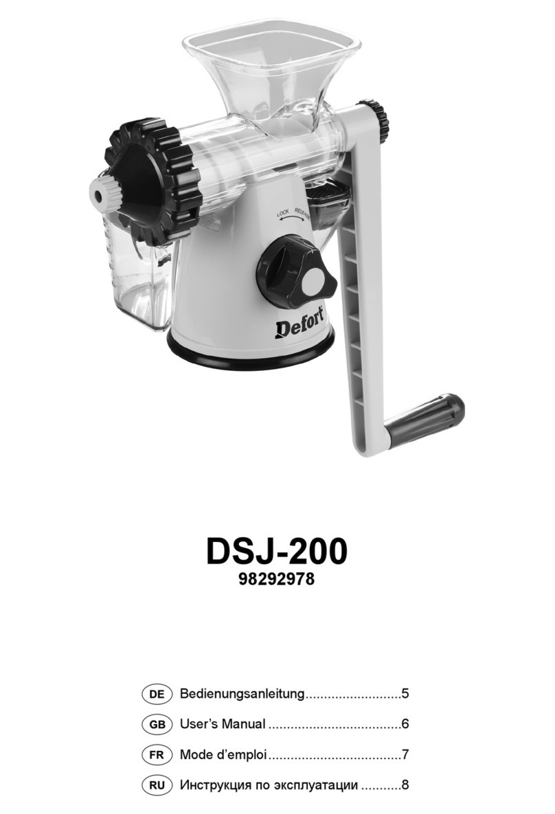 Defort DSJ-200 user manual
