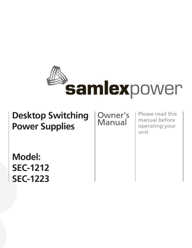 Samlexpower SEC-1212 User manual