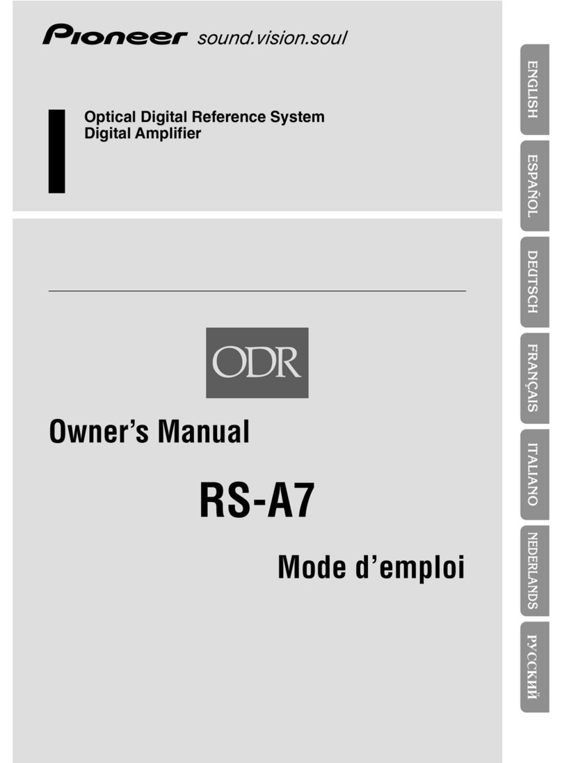 Pioneer RS-A7 User manual