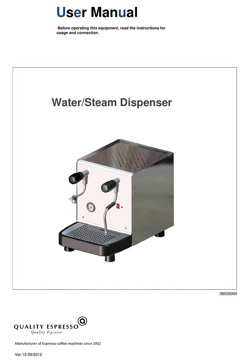 Quality Espresso Water/Steam Dispenser user manual Quality Espresso Water/Steam Dispenser user manual