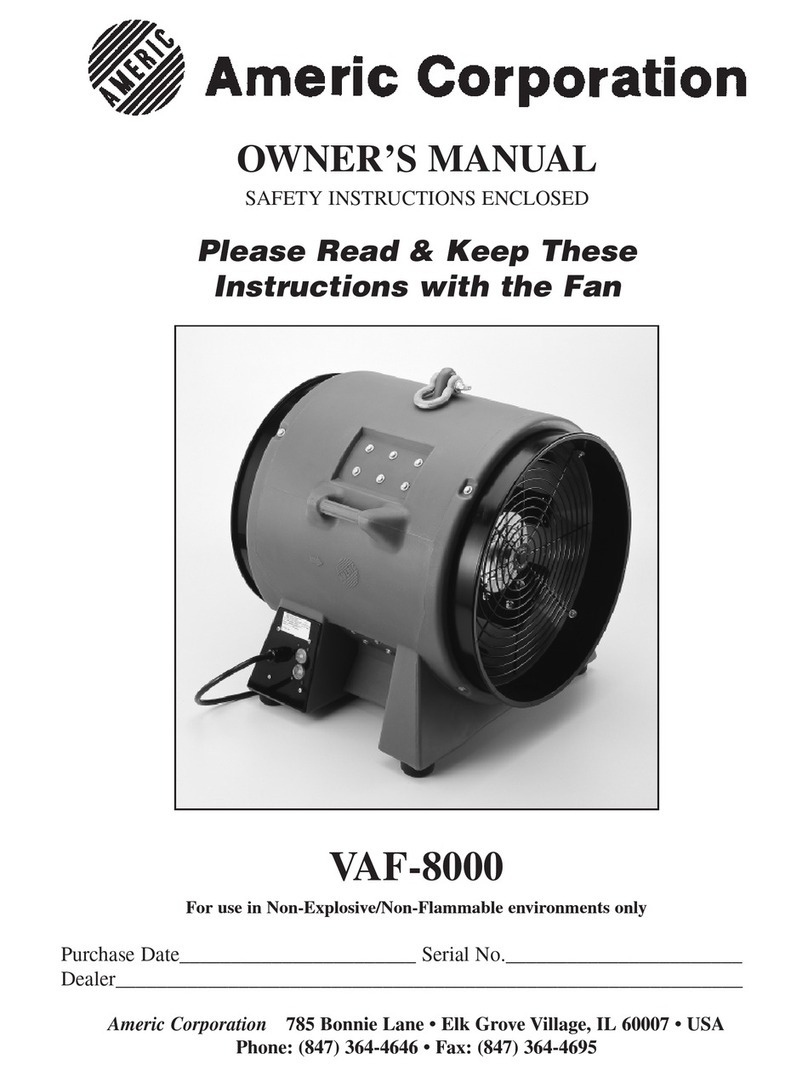 Americ Corporation VAF-8000 User manual