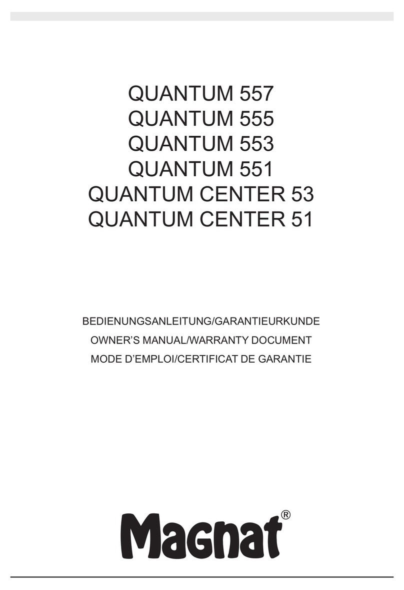 Magnat Audio QUANTUM 557 User manual