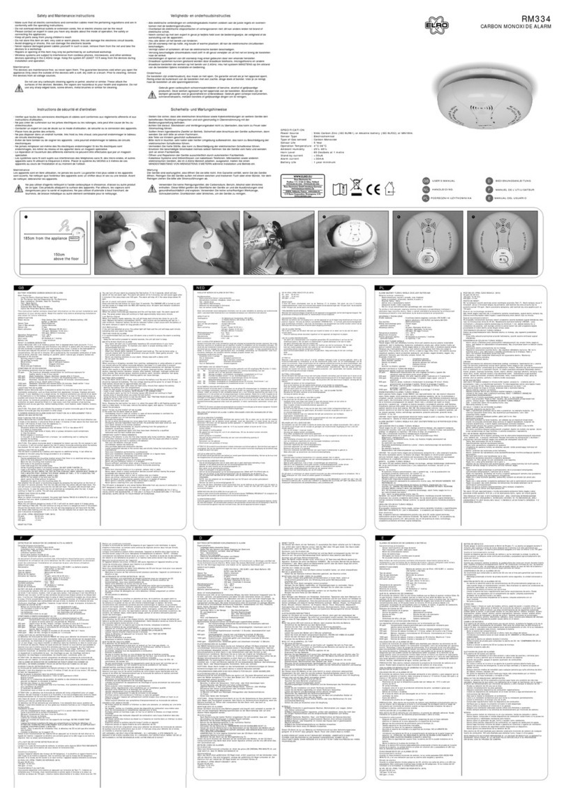ELRO RM334 user manual