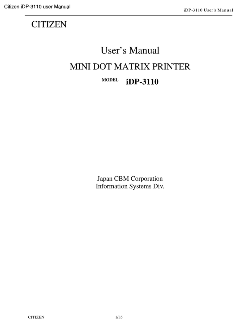 Citizen iDP-3110 user manual