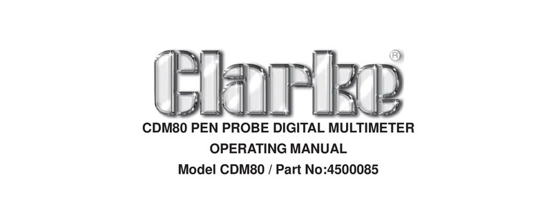Clarke CDM80 operating manual