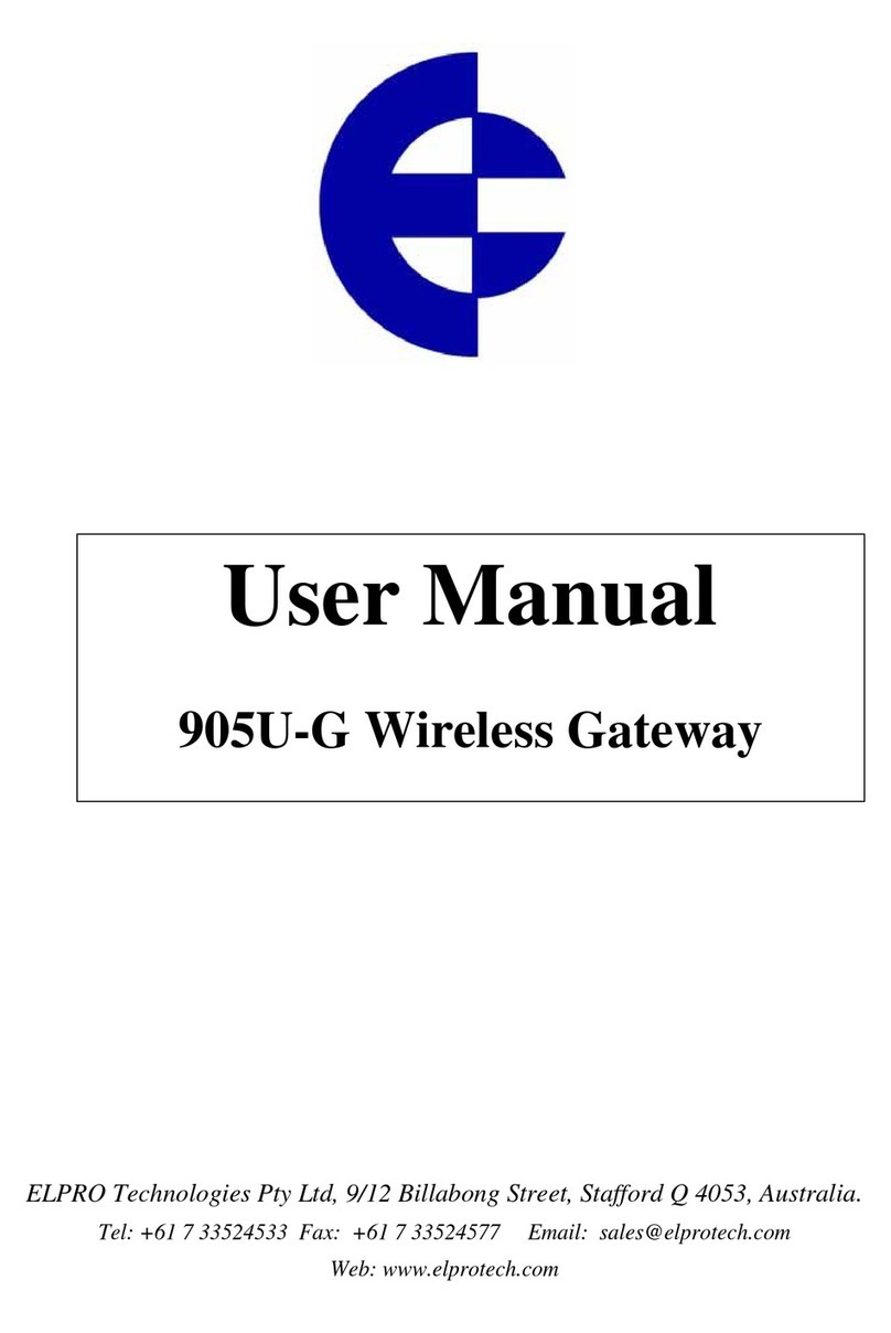 Elpro Technologies 905U-G user manual