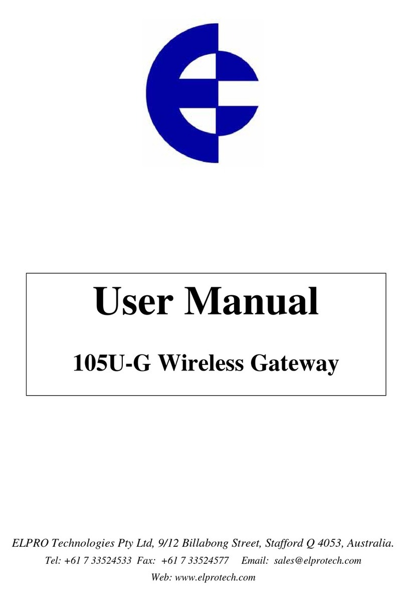 Elpro Technologies 105U-G user manual