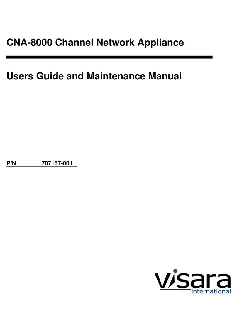 Visara CNA-8000 Users guide and maintenance manual
