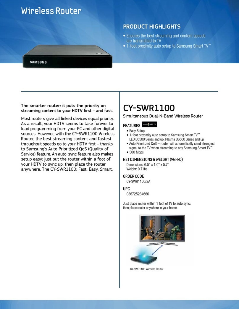 Samsung CY-SWR1100 User manual