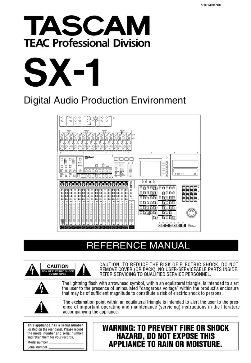 Tascam SX-1 User manual