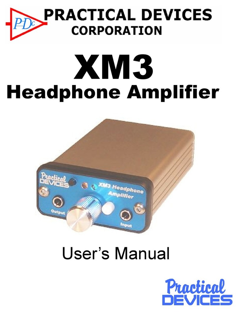 Practical Devices XM3 user manual