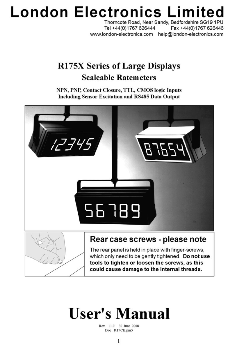 London Electronics R175X Series User manual London Electronics R175X Series User manual