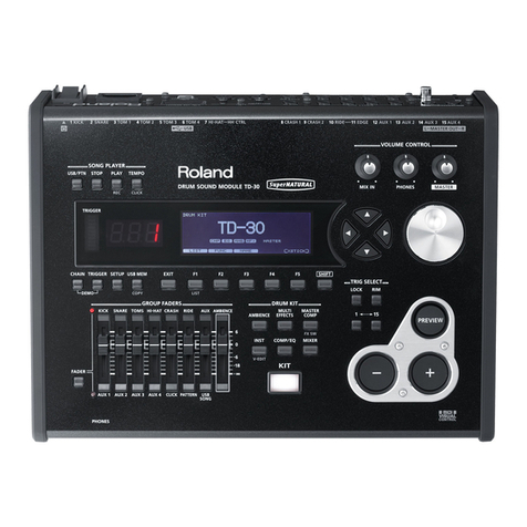 Roland V-Drums TD-30 User manual